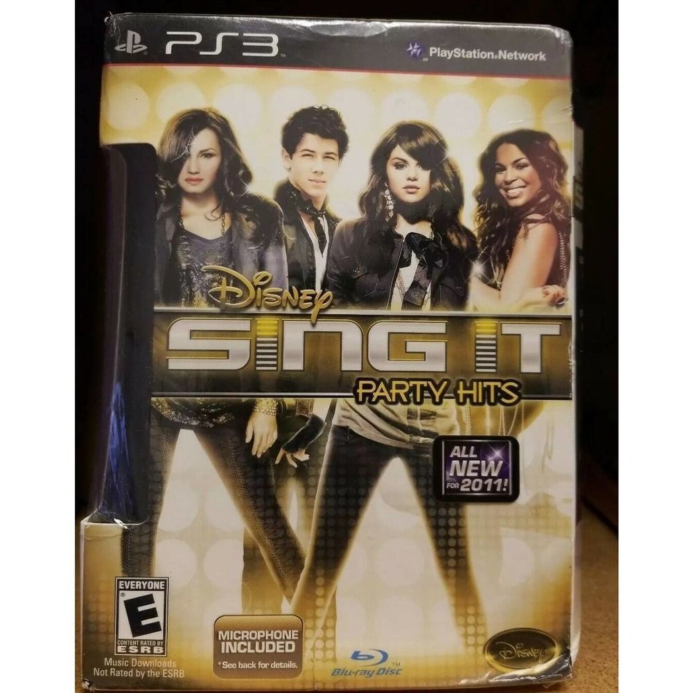 Disney Sing It Party Hits 2011 w/ Microphone PS3 New Sealed game toy